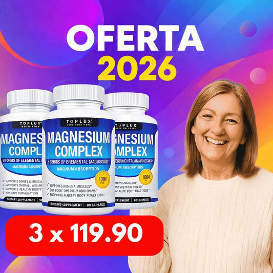 Magnesium Complex Toplux Nutrition Importado™ (8 en 1) - Obsequio Gratis ✅